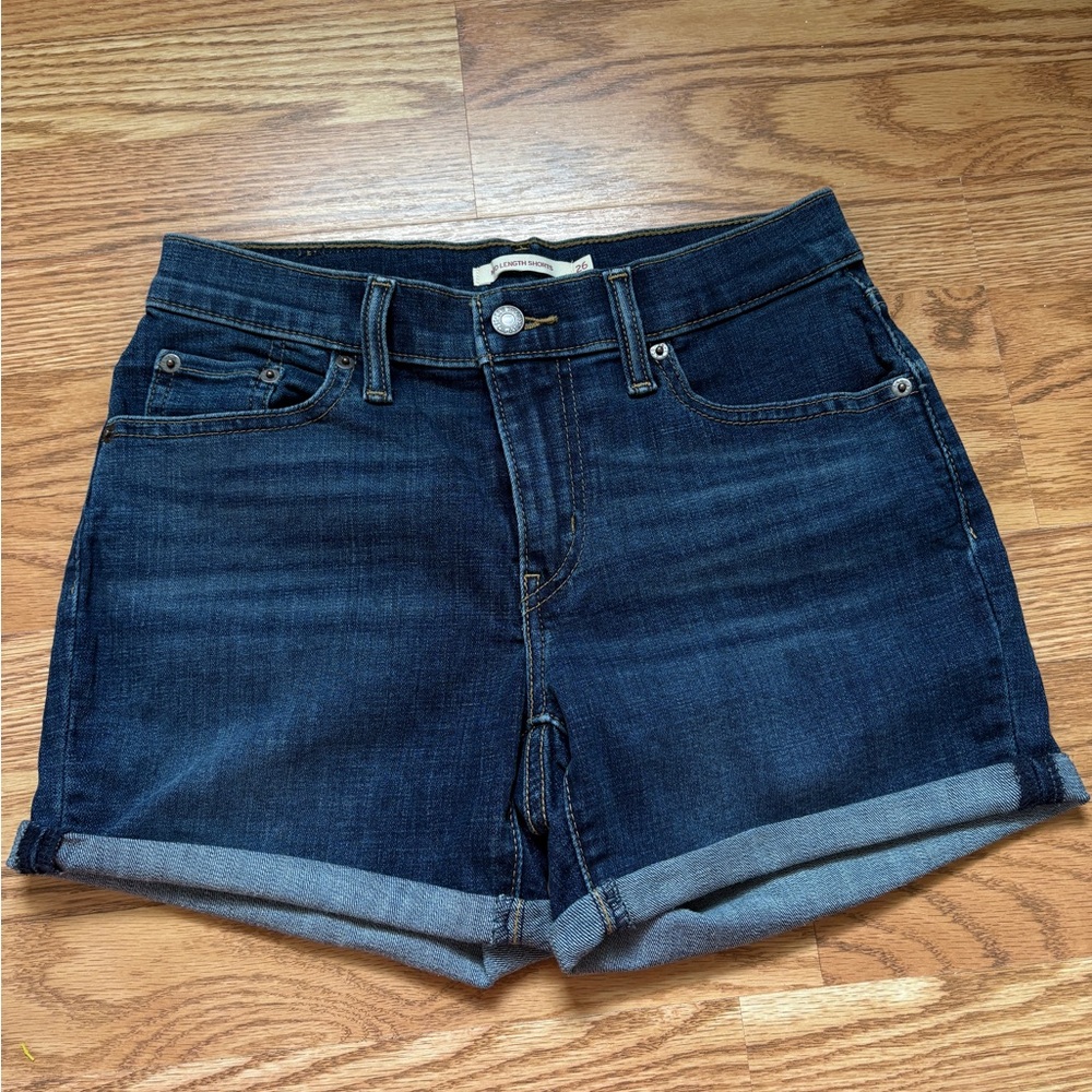 Levi’s Dark Blue Jean Shorts